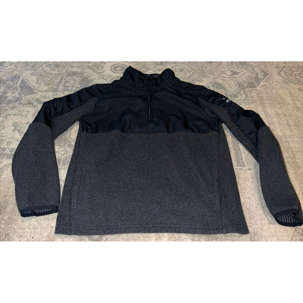 Under Armour UA 1/4 Zip Pullover Youth Biys Sz XL Cold Gear Loose Fit Black